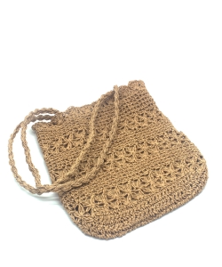 Beach Handbag Fashion Mesh Woven Bag  BA300051  LTAN